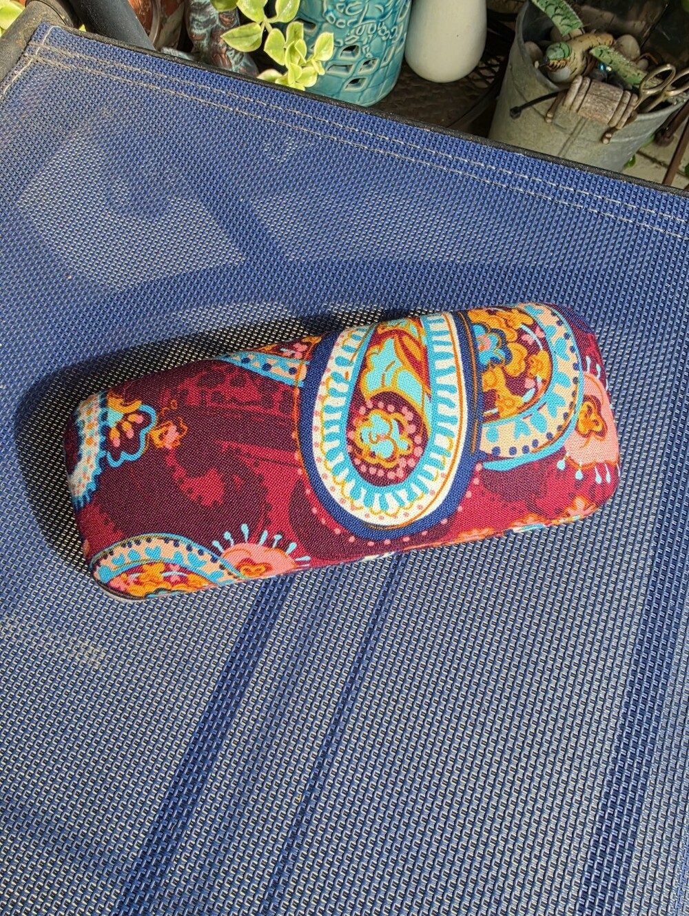 Vera Bradley Hard Shell Glasses Case Paisley Pattern Retired Print